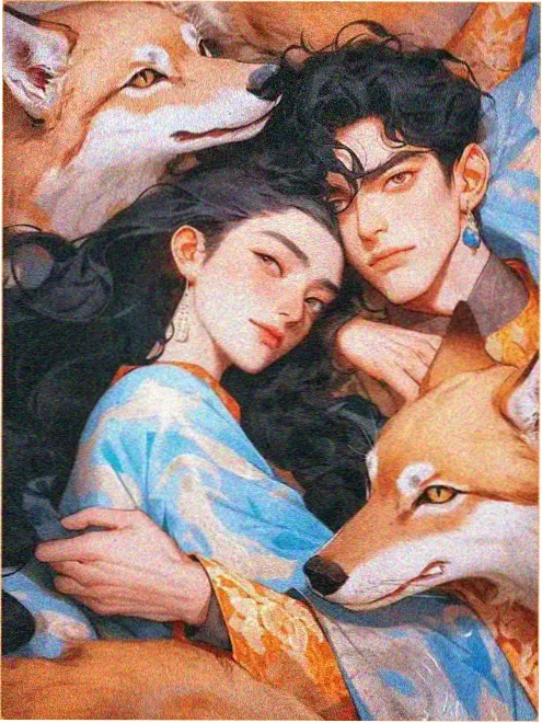 快看影院爱情奇幻电影第七次日出海报